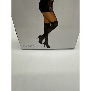 Women's Thigh Highs Socks Sheer Tights Over the Knee Black NWT